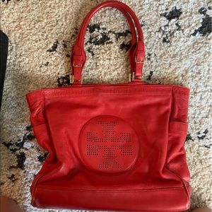 Red Tory Burch tote
